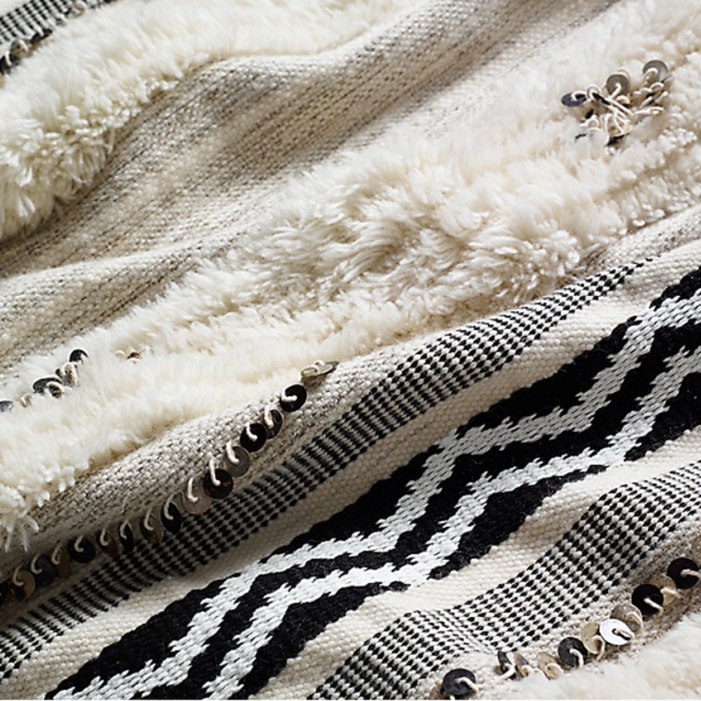 Restoration Hardware RH Moroccan Wedding Banded Throw Blanket
